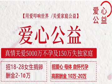 新龙捐卵助孕生子 爱心志愿者招募